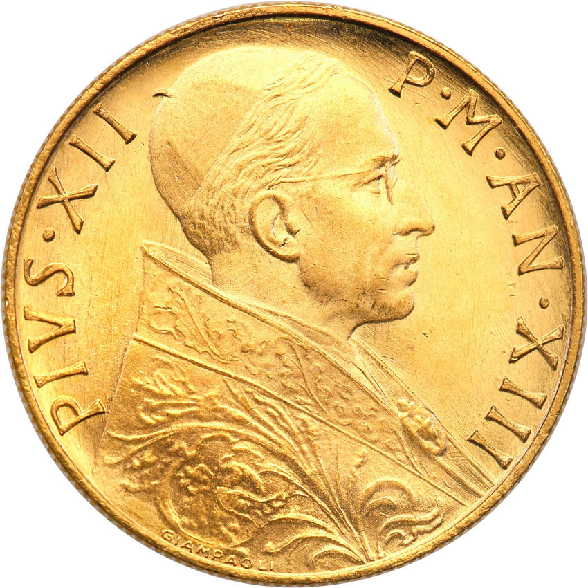 Watykan. Pius XII (1939-1958). 100 Lirów 1951